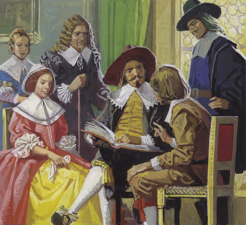 William Dampier próbuje osiedlić się w Anglii autorstwa Severino Baraldi