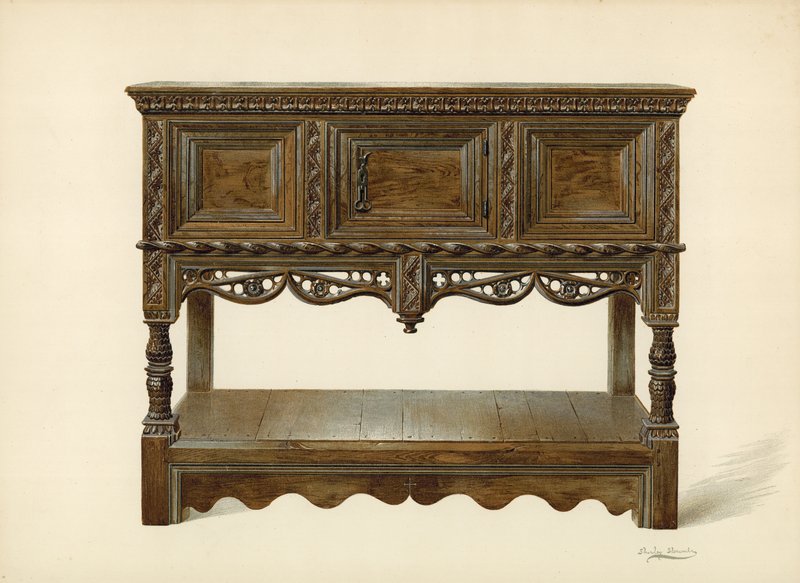 Credence, w posiadaniu EA Barry (chromolitho) autorstwa Shirley Charles Llewellyn Slocombe