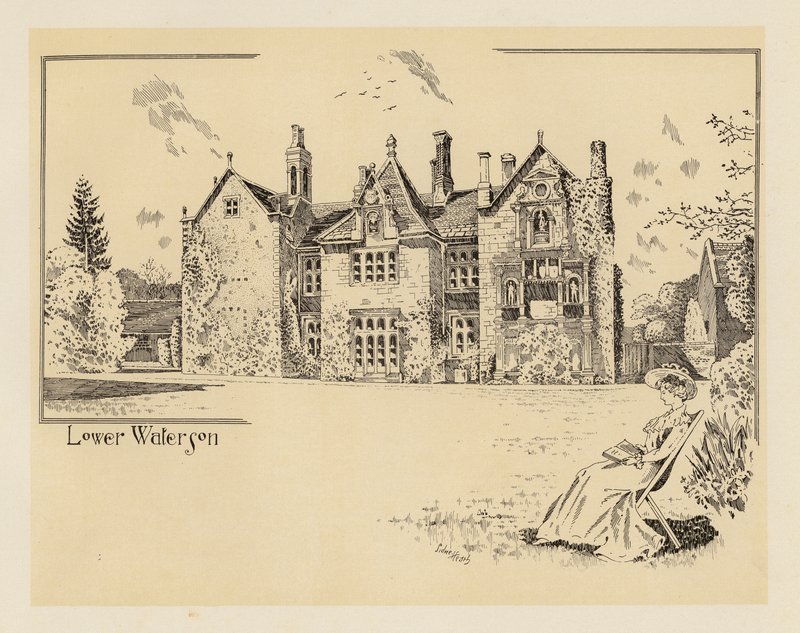 Dorset: Lower Waterson (litografia) autorstwa Sidney Heath