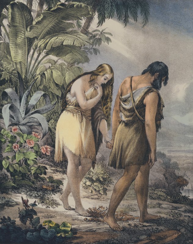 Adam i Ewa wygnani z raju autorstwa Siegfried Detler Bendixen