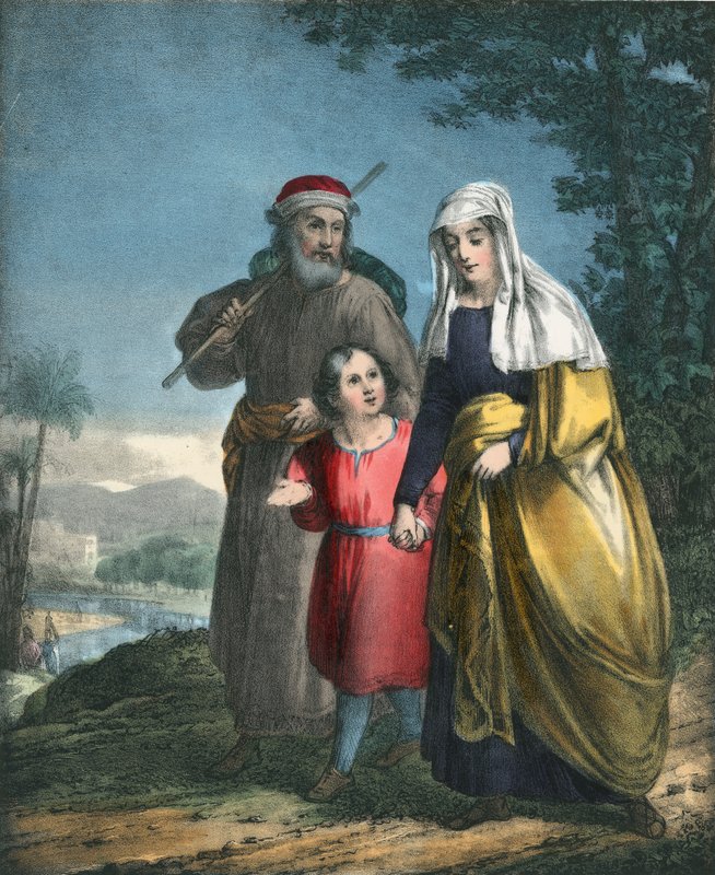 Jezus wraca z rodzicami do Nazaretu autorstwa Siegfried Detler Bendixen