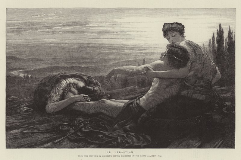 Św. Sebastian autorstwa Sigismund Christian Hubert Goetze
