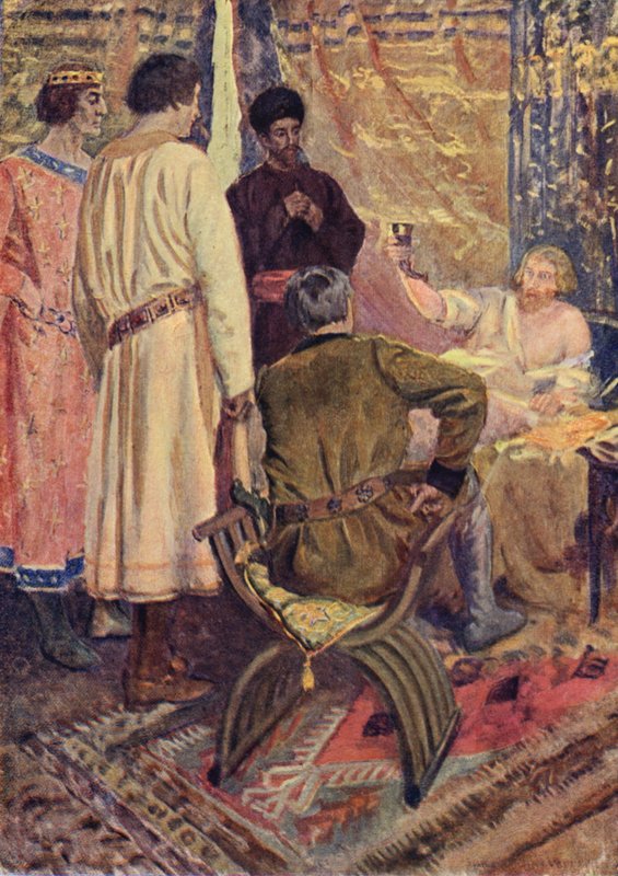 Ilustracja do The Talisman Sir Waltera Scotta (kolor lito) autorstwa Simon Harmon (after) Vedder