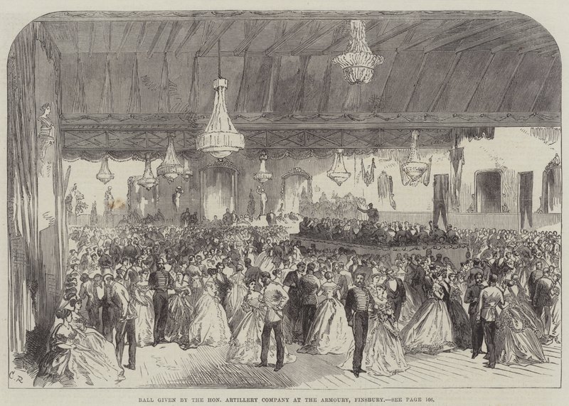 Bal wydany przez Honorable Artillery Company w Armoury, Finsbury autorstwa Sir John Charles Robinson
