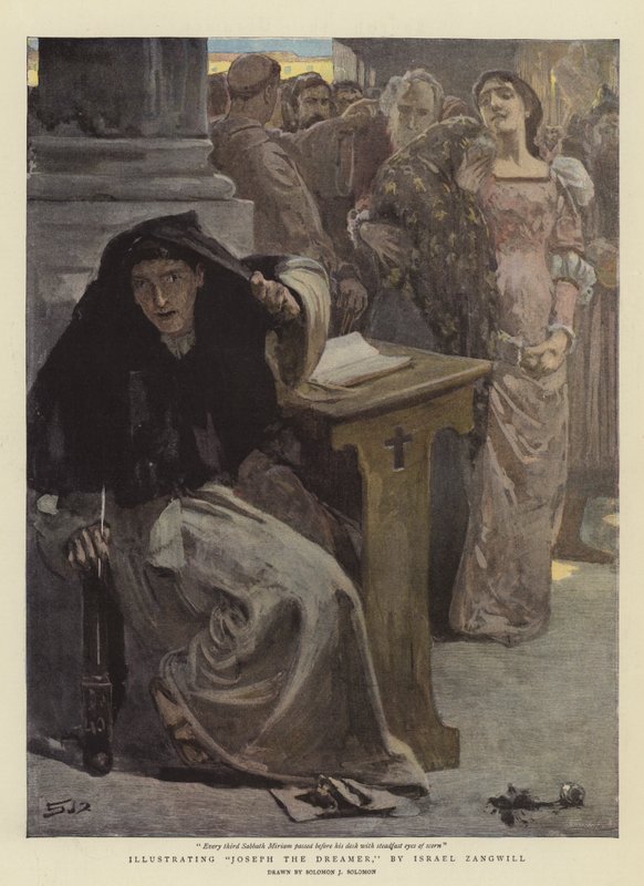Ilustrowanie Józefa Marzyciela — Israel Zangwill (chromolitho) autorstwa Solomon Joseph Solomon