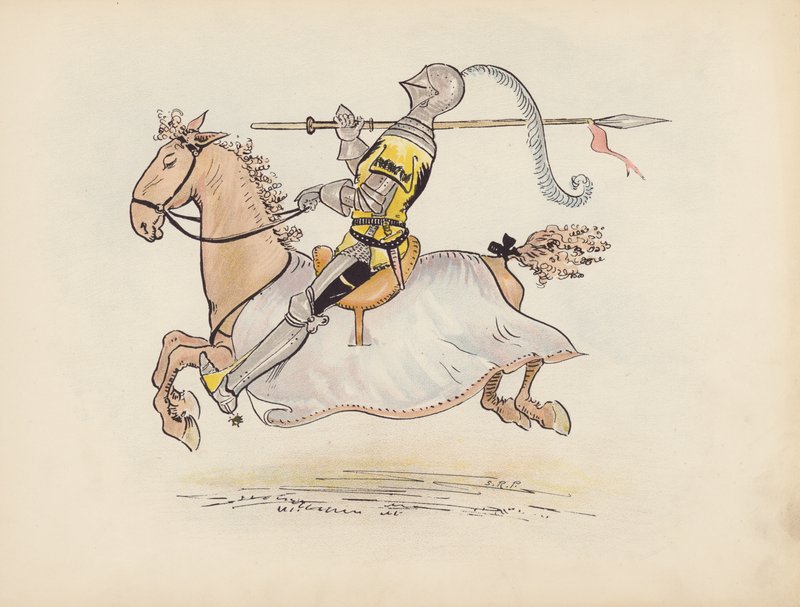 Ilustracja do Little Twin Dragons autorstwa S. Rosamond Praeger (kolorowa litografia) autorstwa Sophia Rosamond Praeger