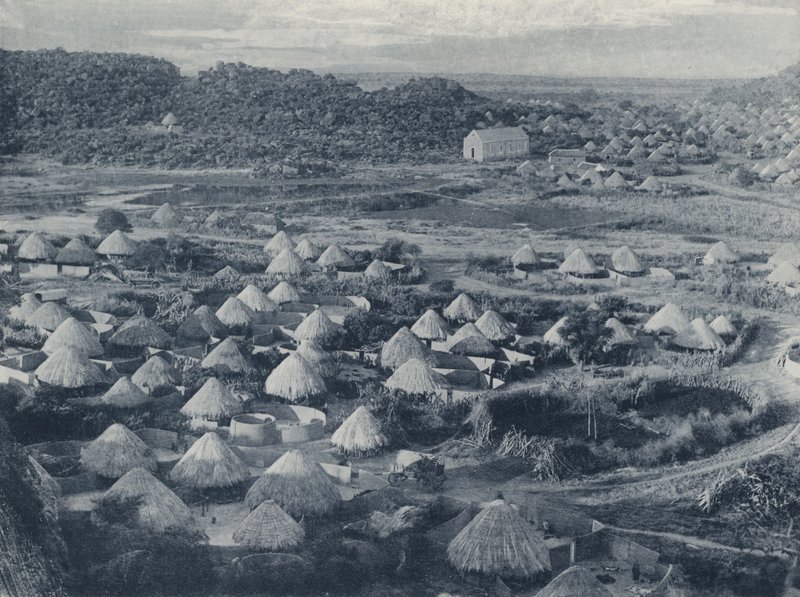 Miejscowa wioska (zdjęcie czarno-białe) autorstwa South African Photographer