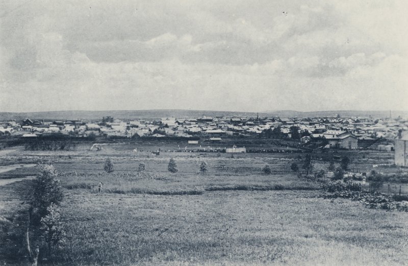 Jak wyglądał Johannesburg, zanim drzewa dorosły (zdjęcie czarno-białe) autorstwa South African Photographer
