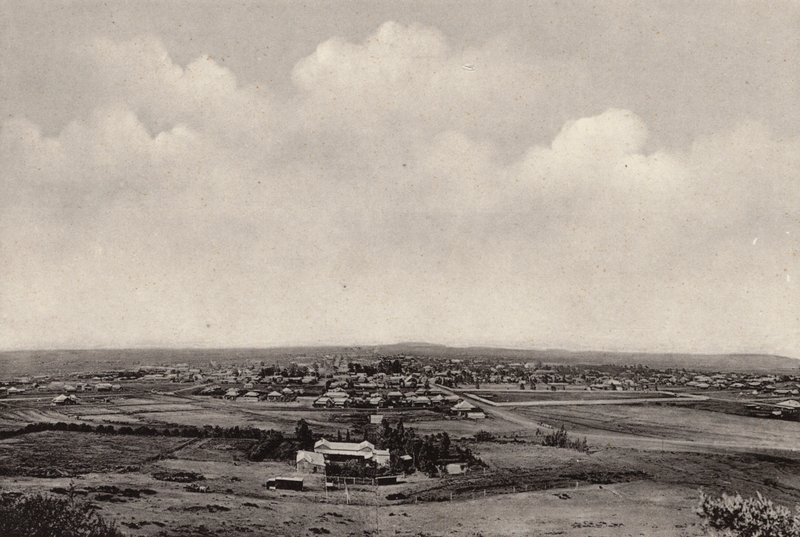 Panorama Bloemfontein (zdjęcie czarno-białe) autorstwa South African Photographer