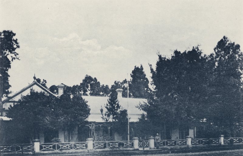 Dom Prezydenta, Pretoria (zdjęcie czarno-białe) autorstwa South African Photographer