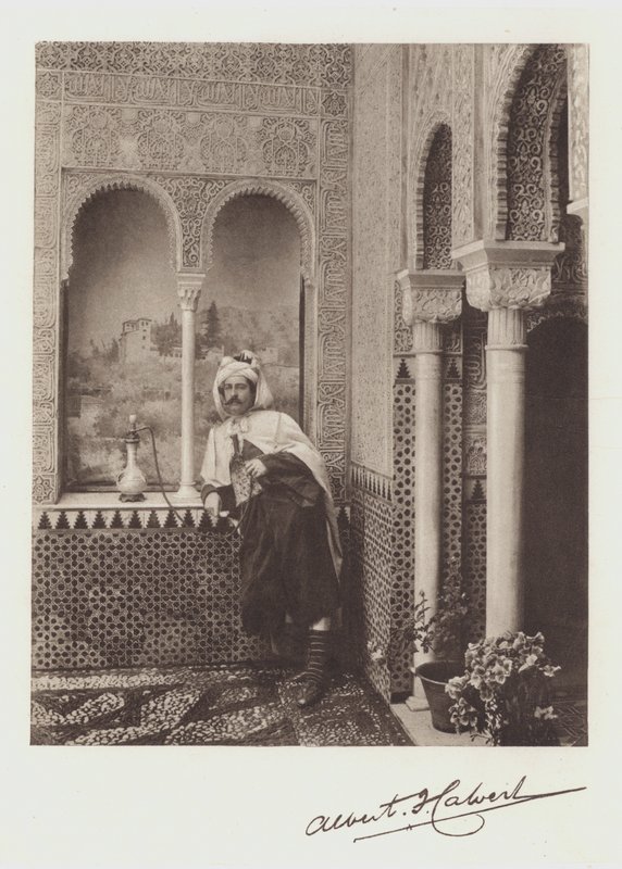 Albert F Calvert, Portret i podpis (kolor lito) autorstwa Spanish Photographer