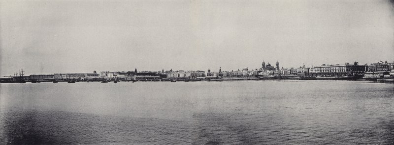 Cadiz: Vista General (zdjęcie czarno-białe) autorstwa Spanish Photographer