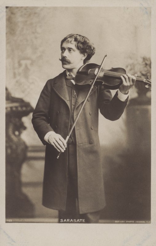 Pablo de Sarasate, hiszpański skrzypek i kompozytor autorstwa Spanish Photographer