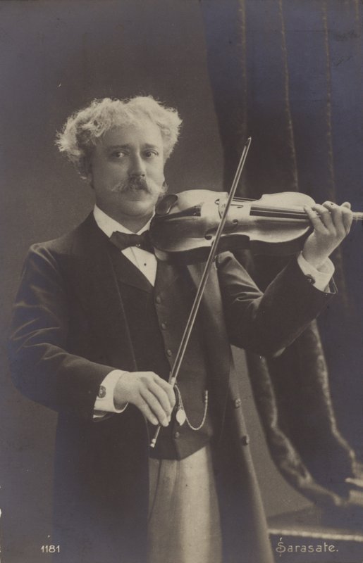 Portret Pabla de Sarasate autorstwa Spanish Photographer