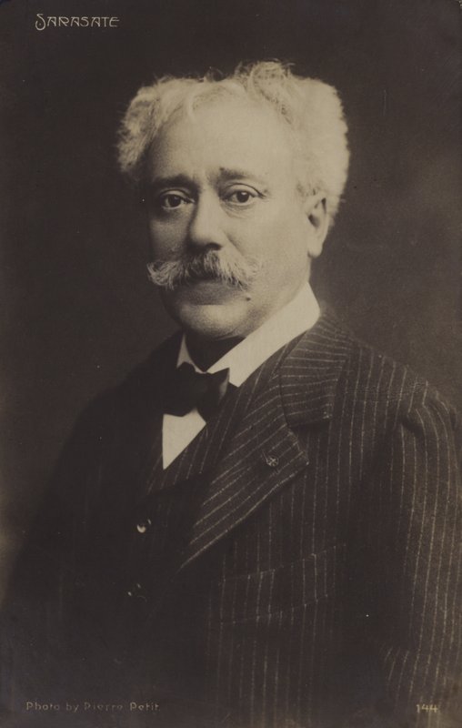 Portret Pabla de Sarasate autorstwa Spanish Photographer