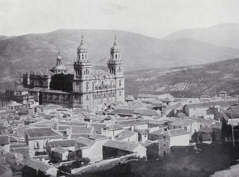 Katedra, Jaen (zdjęcie czarno-białe) autorstwa Spanish Photographer