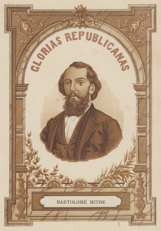 Bartolome Mitre, argentyński polityk, żołnierz i pisarz autorstwa Spanish School