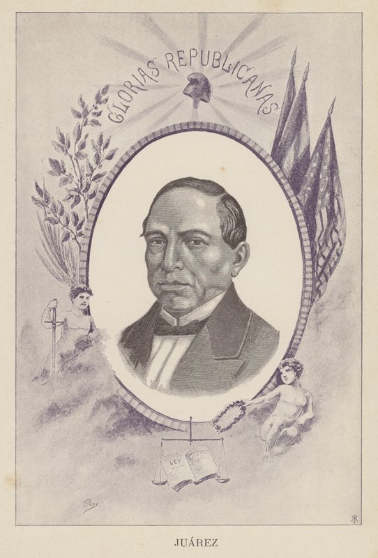 Benito Juarez, meksykański prawnik i polityk autorstwa Spanish School