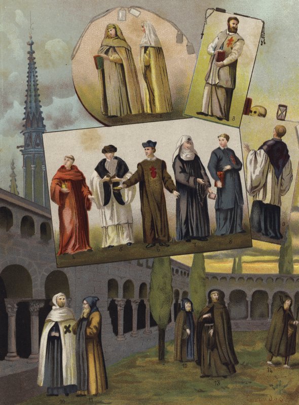 Chrześcijańskie zakony, 1500-1600 autorstwa Spanish School