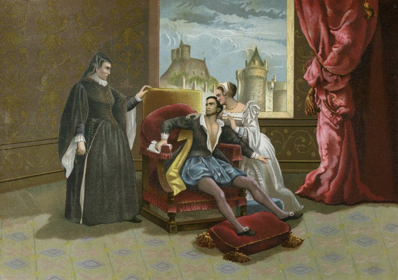 Śmierć króla Francji Karola IX, 1574 autorstwa Spanish School