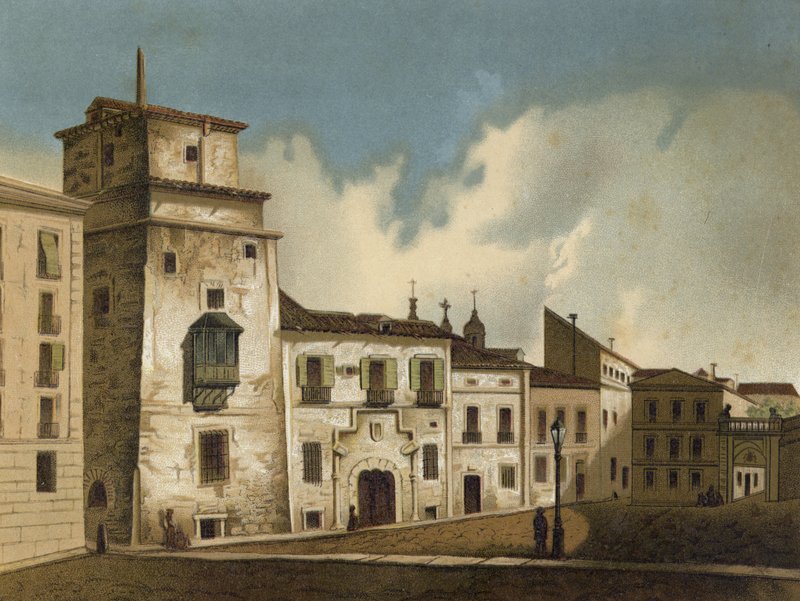 Dom, w którym był więziony Franciszek I, Madryt, 1525-1526 autorstwa Spanish School