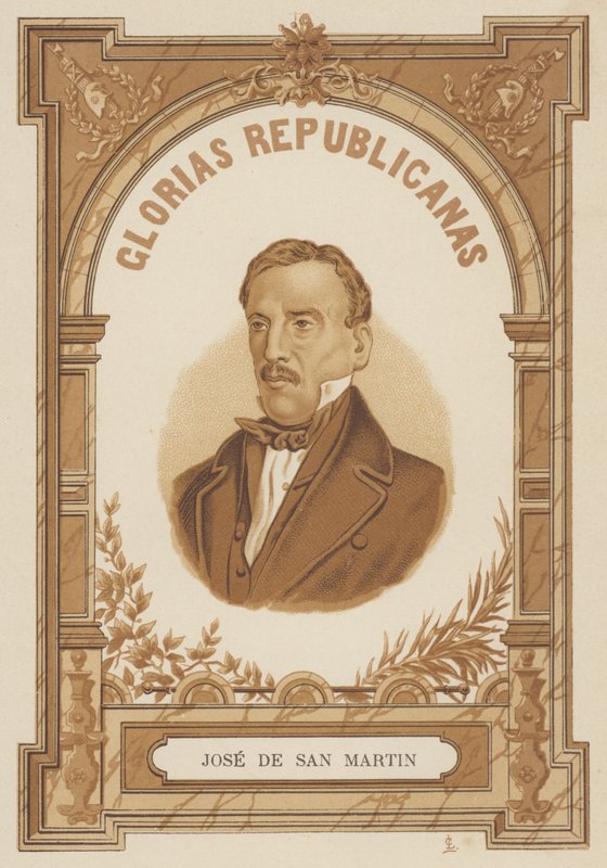 Jose de San Martin, argentyński generał autorstwa Spanish School