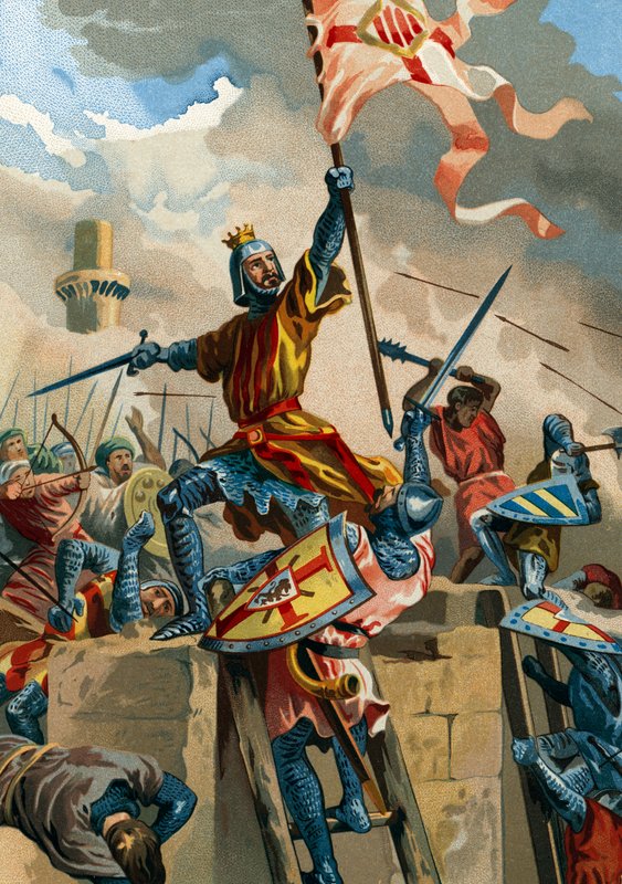Ramon Berenguer IV, hrabia Barcelony, zdobywa Tortosę od muzułmanów w 1148 r. autorstwa Spanish School