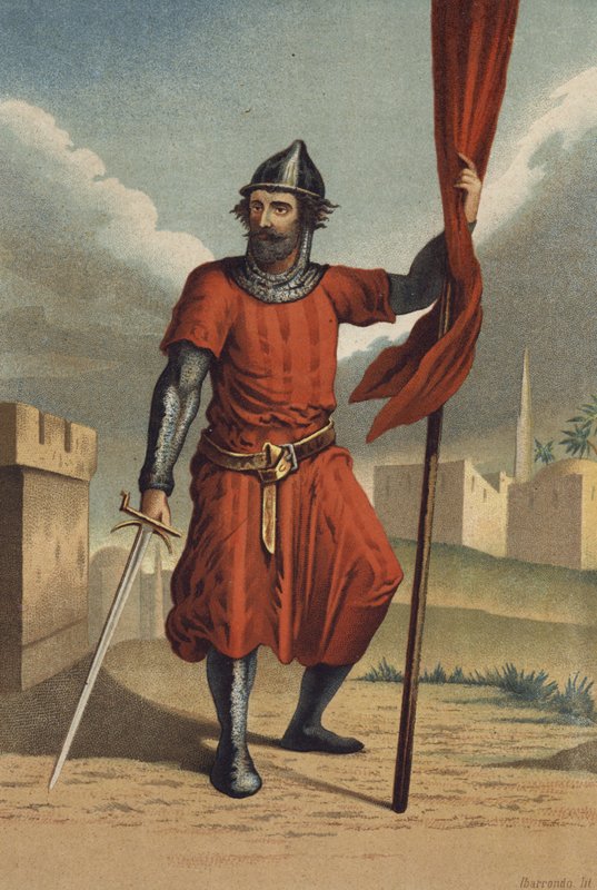 Roger de Flor, włoski żołnierz i kondotier autorstwa Spanish School