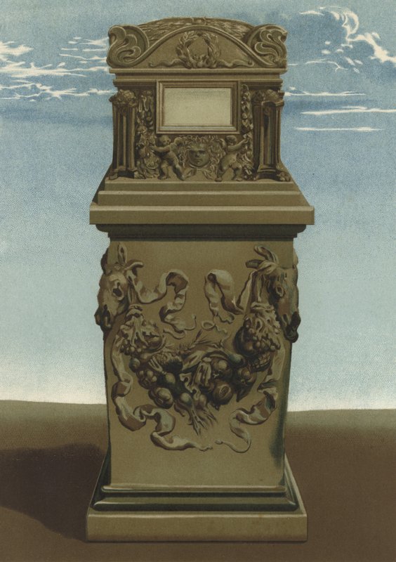 Rzymska urna pogrzebowa (chromolitho) autorstwa Spanish School