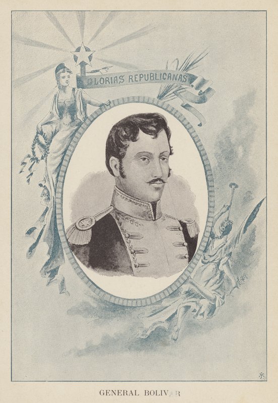Simon Bolivar, wenezuelski przywódca polityczny i wojskowy autorstwa Spanish School