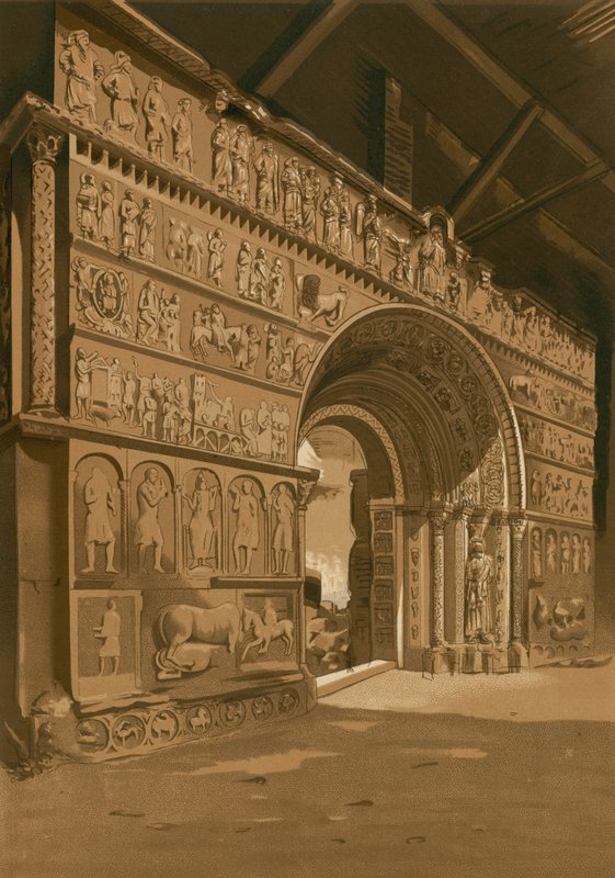 Łuk triumfalny Santa Maria de Ripoll autorstwa Spanish School