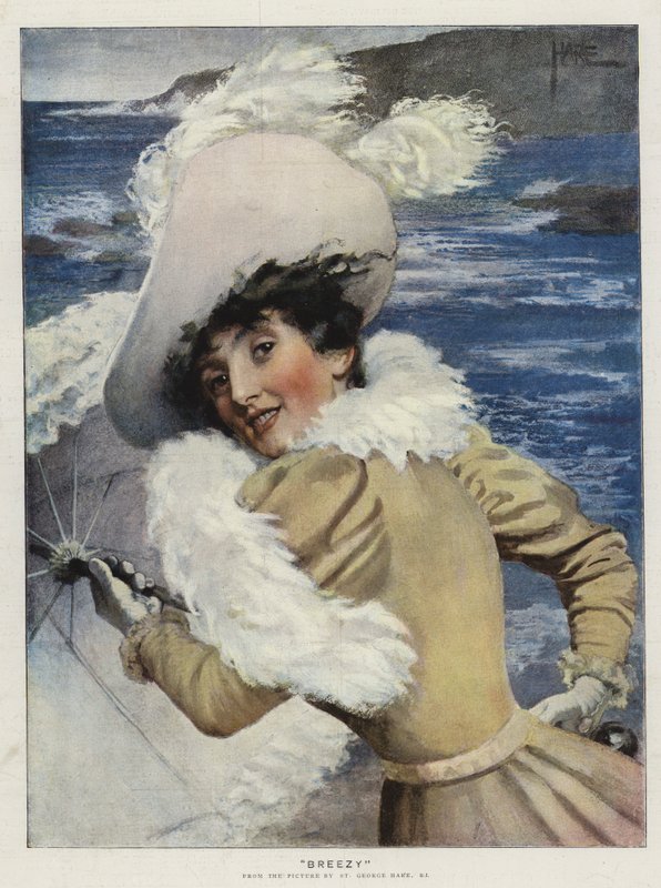 Breezy (chromolitho) autorstwa St. George Hare