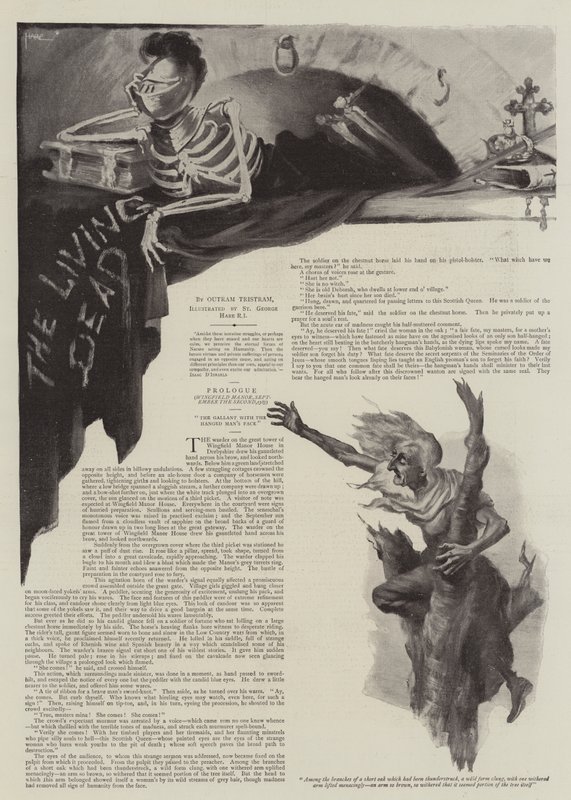 Ilustracja do Żywych trupów, Outram Tristram autorstwa St. George Hare