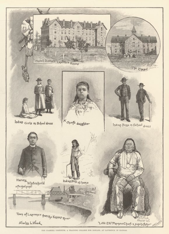 Instytut Haskella, Kolegium Szkoleniowe dla Indian, w Lawrence, w Kansas autorstwa Stanley L. Wood