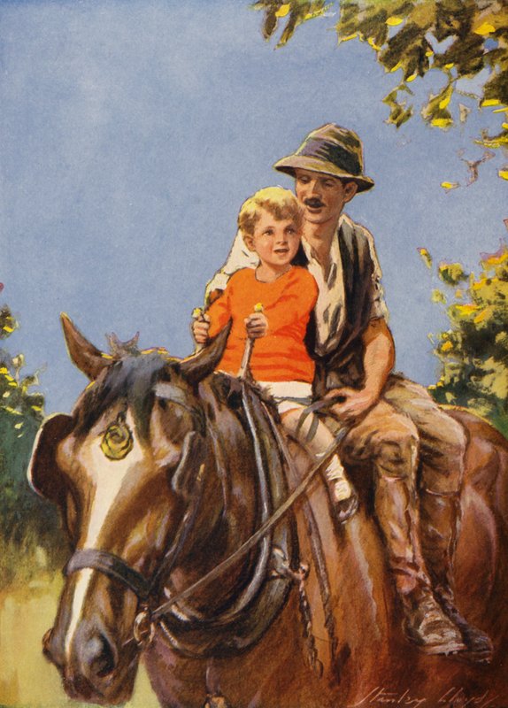 Przejażdżka na Dobbinie (kolorowa litografia) autorstwa Stanley Lloyd