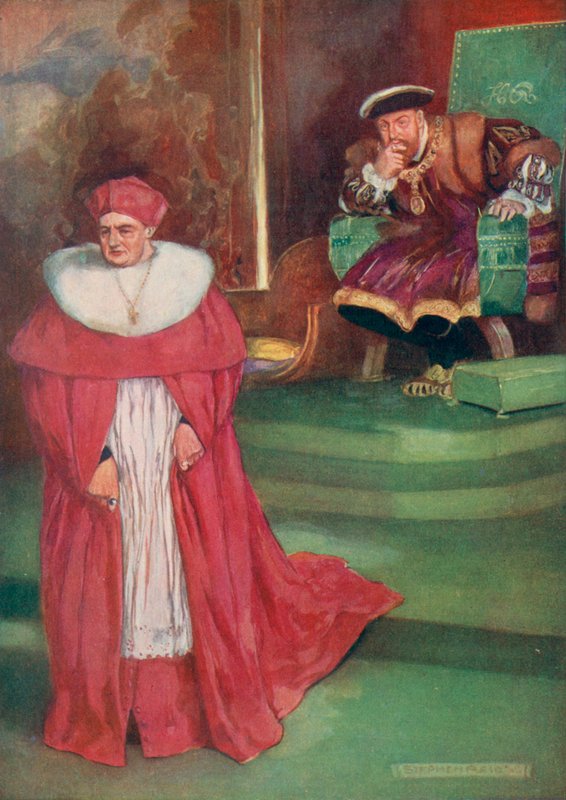 Ostatni wywiad kardynała Wolseya z królem Henrykiem VIII autorstwa Stephen Reid