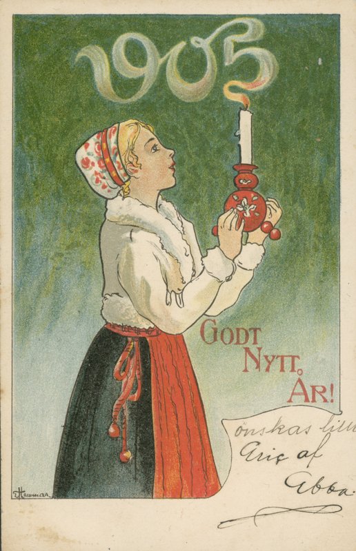Szczęśliwego Nowego Roku, 1905 autorstwa Swedish School