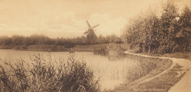 Malmo: Motyw ze Slottsparken (zdjęcie czarno-białe) autorstwa Swedish Photographer