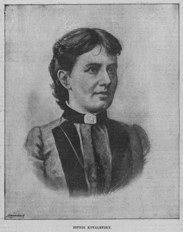 Sophie Kovalevsky (czarno-białe zdjęcie) autorstwa Swedish Photographer