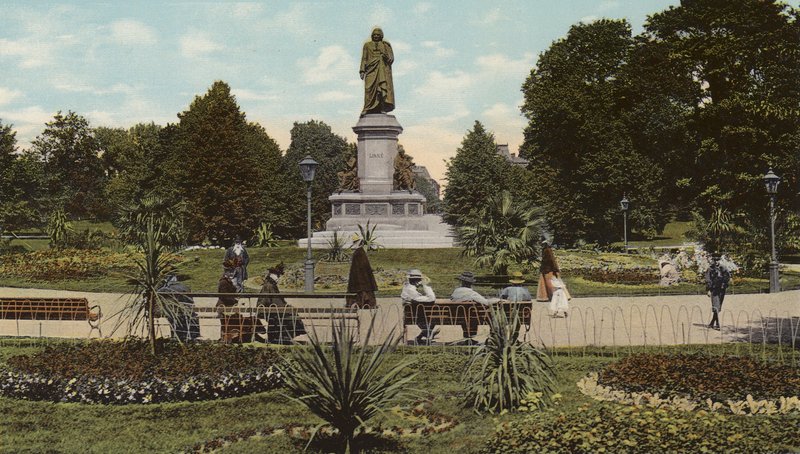 Sztokholm: Parti Fran Linneparken (kolorowe zdjęcie) autorstwa Swedish Photographer