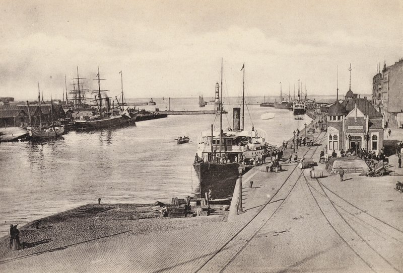 Szwecja / Szwecja: Malmo, Port (czarno-białe zdjęcie) autorstwa Swedish Photographer