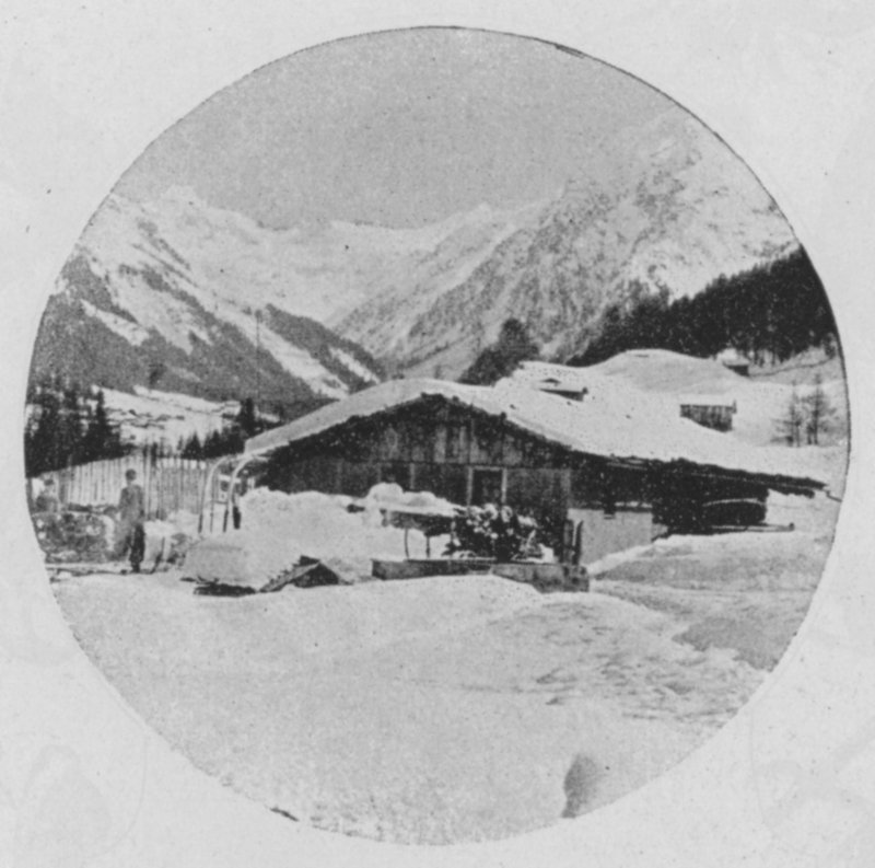 Krużganki, Gryzonia (zdjęcie czarno-białe) autorstwa Swiss Photographer