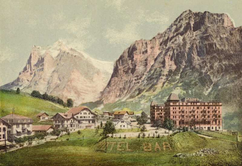 Berner Oberland: Grindelwald (kolorowe zdjęcie) autorstwa Swiss Photographer