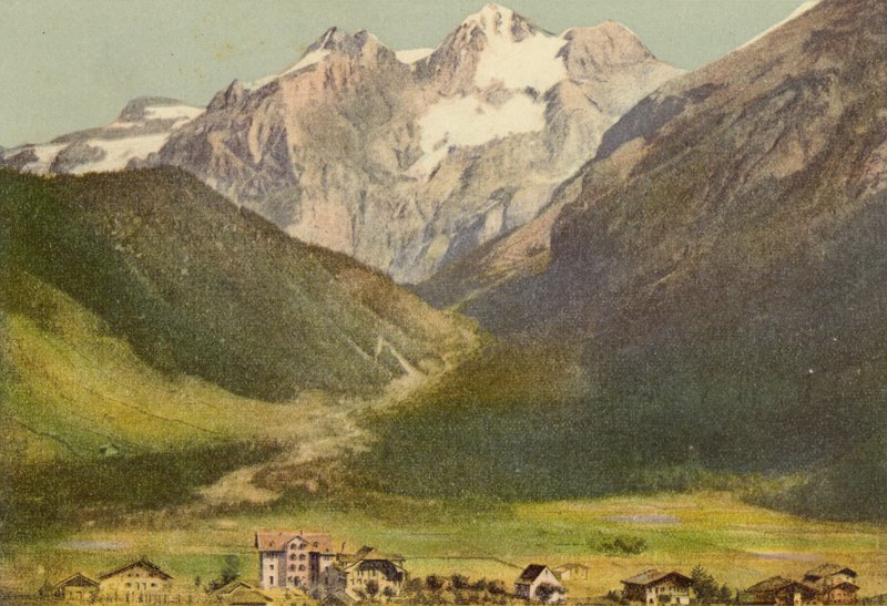 Oberland Berneński: Kandersteg (kolorowe zdjęcie) autorstwa Swiss Photographer