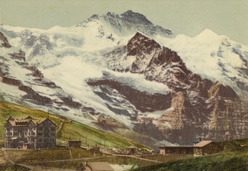 Oberland Berneński: Kleine Scheidegg (kolorowe zdjęcie) autorstwa Swiss Photographer