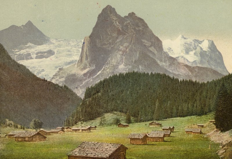 Berner Oberland: Rosenlaui (kolorowe zdjęcie) autorstwa Swiss Photographer