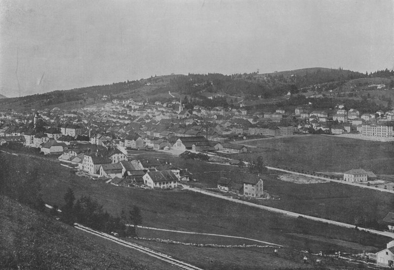 Chaux-de-Fonds (zdjęcie czarno-białe) autorstwa Swiss Photographer