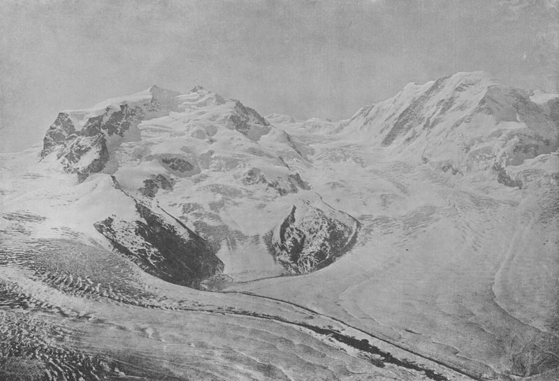 Monte Rosa (zdjęcie czarno-białe) autorstwa Swiss Photographer