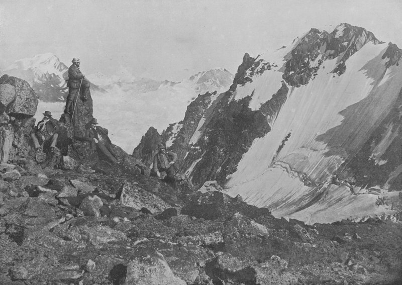 Portalet, Combin and the Velan, Widok z Pointe d