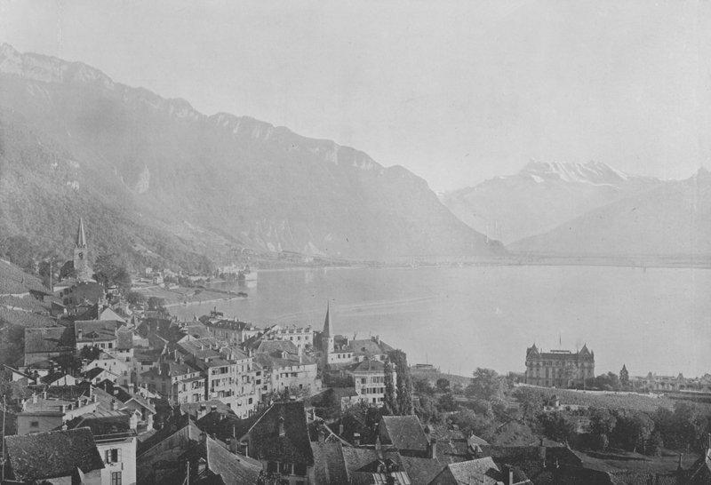 Montreux (zdjęcie czarno-białe) autorstwa Swiss Photographer